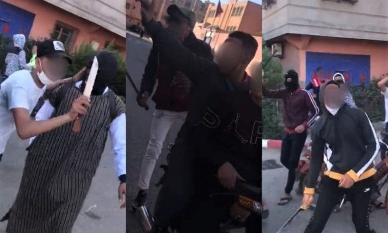 التهديد بالسلاح الأبيض يوقف 3 أشخاص بمراكش 1